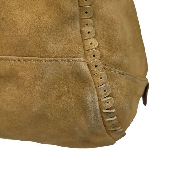 Vtg 90's Hogan Handbag Baguette Unique Rare Hippy Western Native Studded Tan - Picture 5 of 14